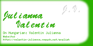 julianna valentin business card